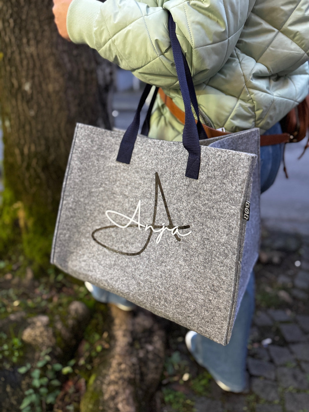 Filz-Shopper personalisiert