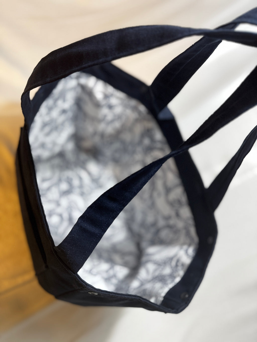 Canvas Shopper Blau – Handgefertigte Alltagstasche aus robustem Canvas