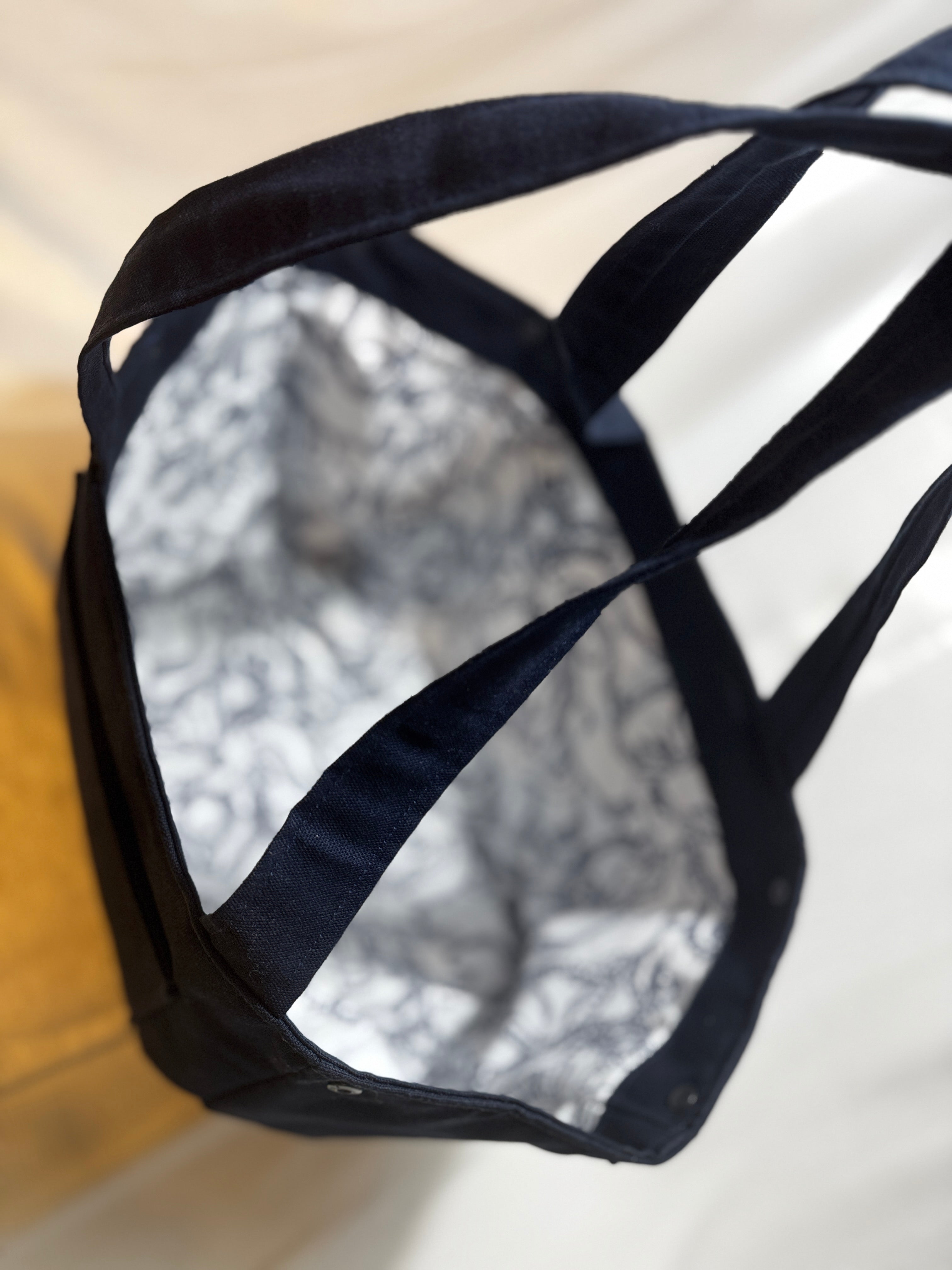 Canvas Shopper Blau – Handgefertigte Alltagstasche aus robustem Canvas