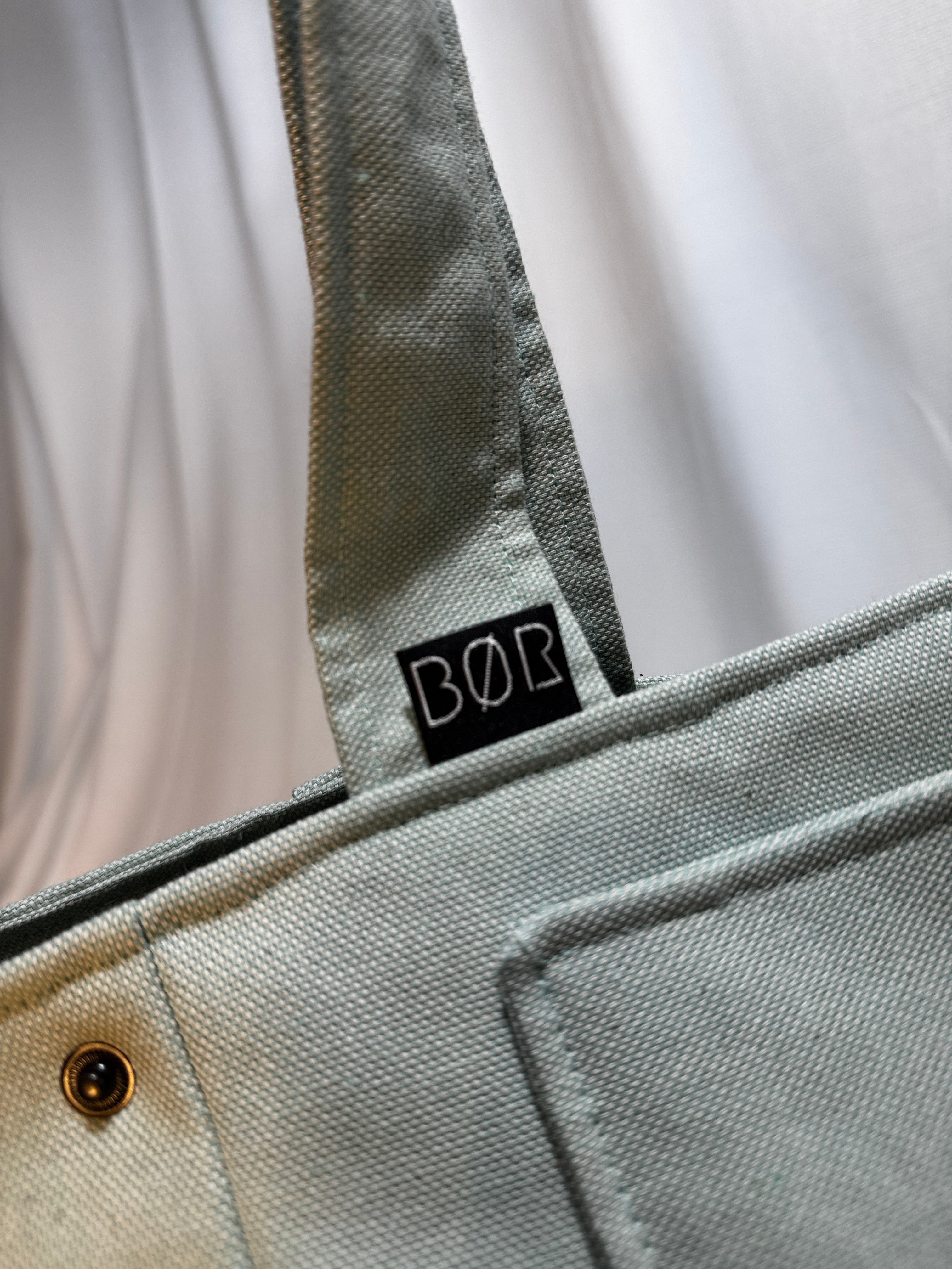 Canvas Shopper Hellaqua – Handgefertigte Alltagstasche aus robustem Canvas