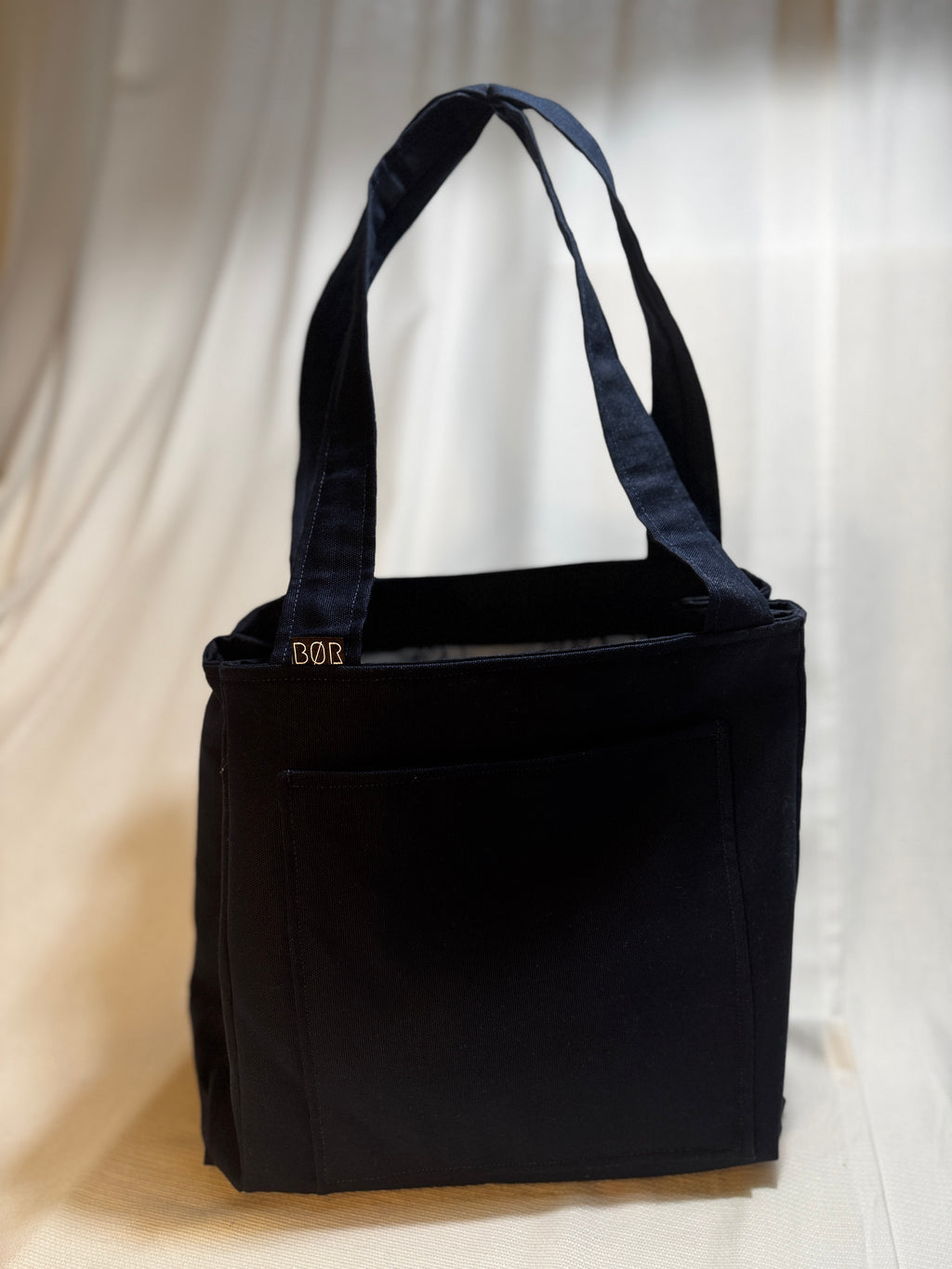 Canvas Shopper Blau – Handgefertigte Alltagstasche aus robustem Canvas