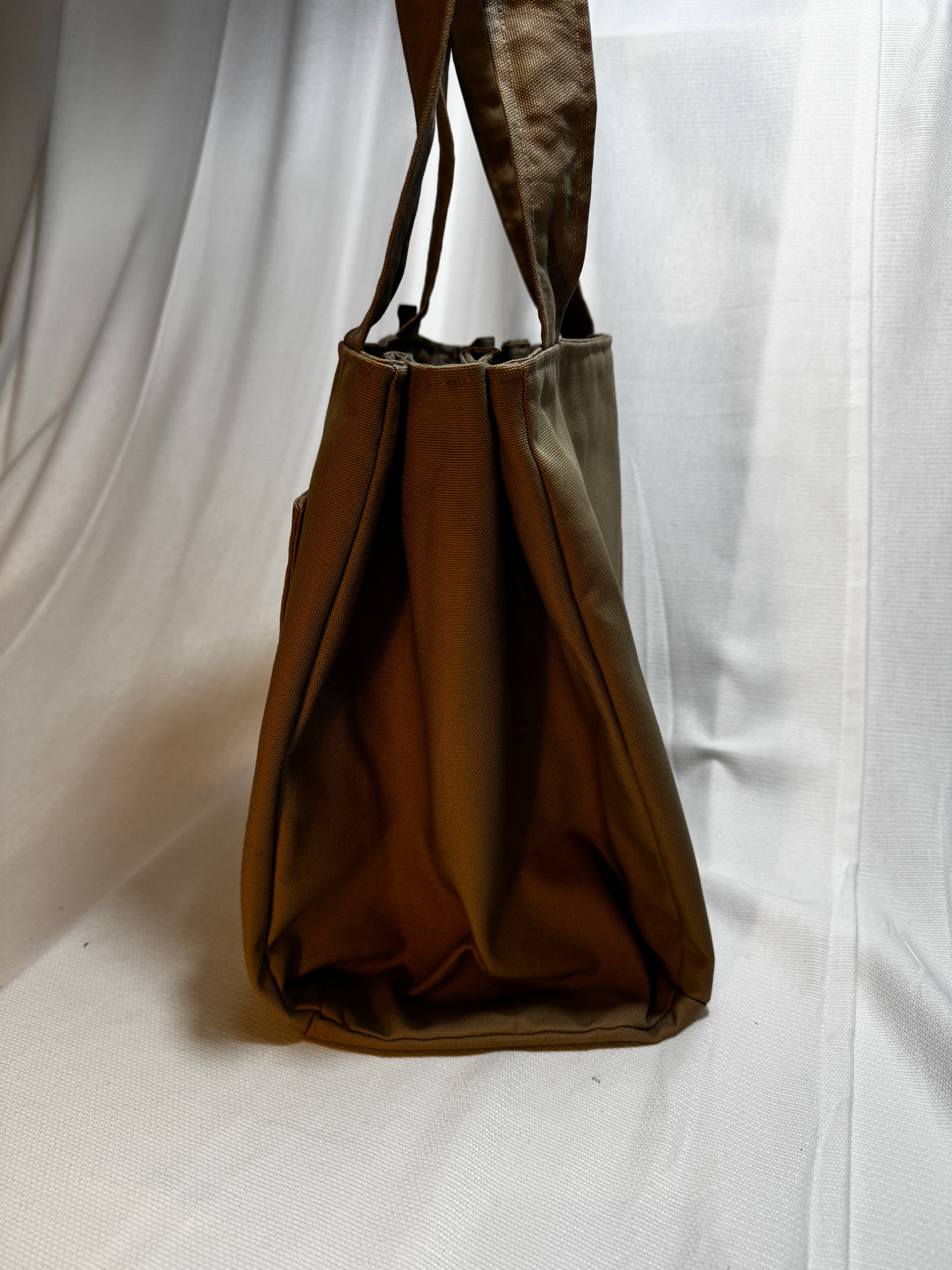 Canvas Shopper Dunkelbeige – Handgefertigte Alltagstasche aus robustem Canvas