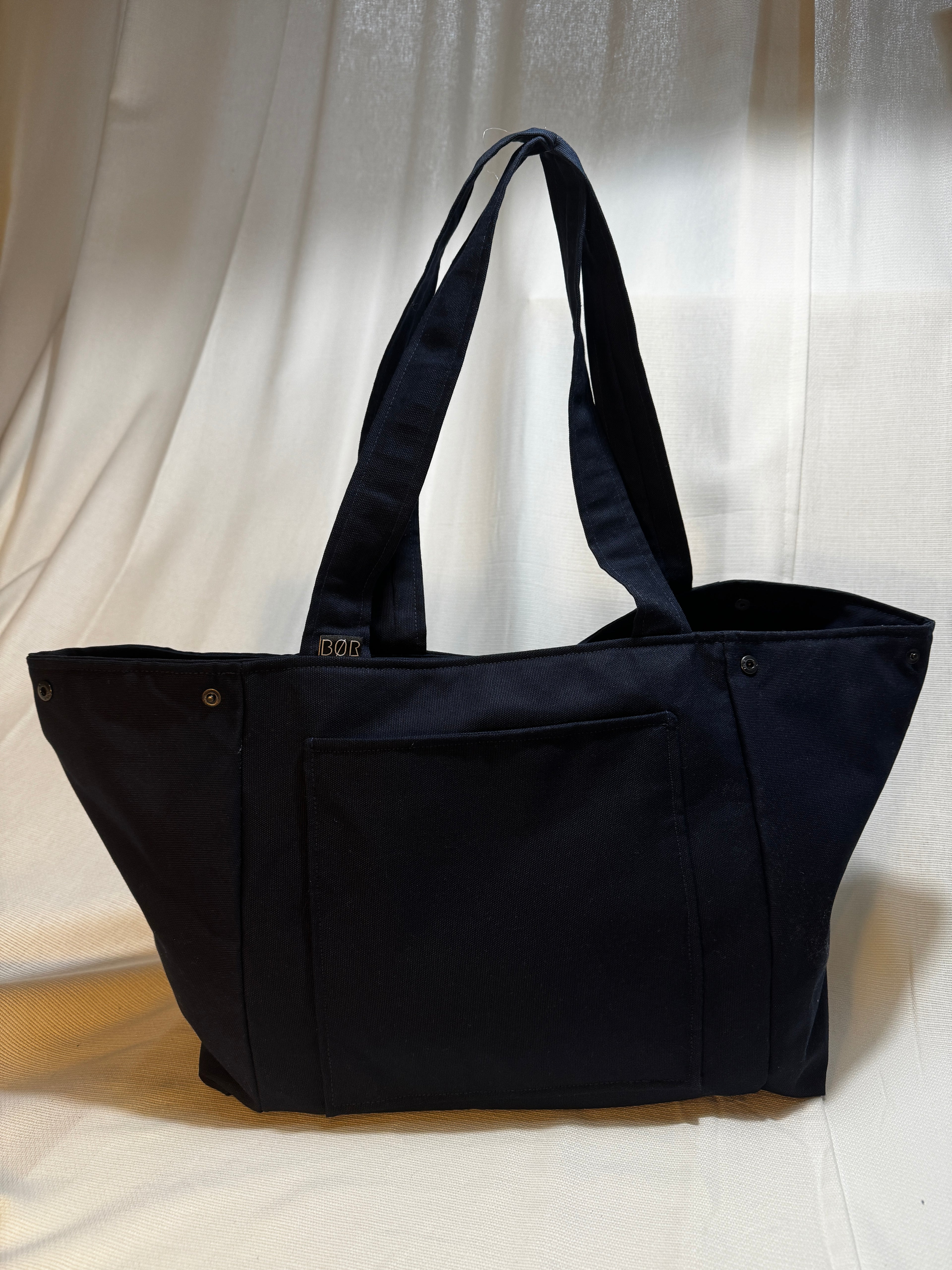Canvas Shopper Blau – Handgefertigte Alltagstasche aus robustem Canvas