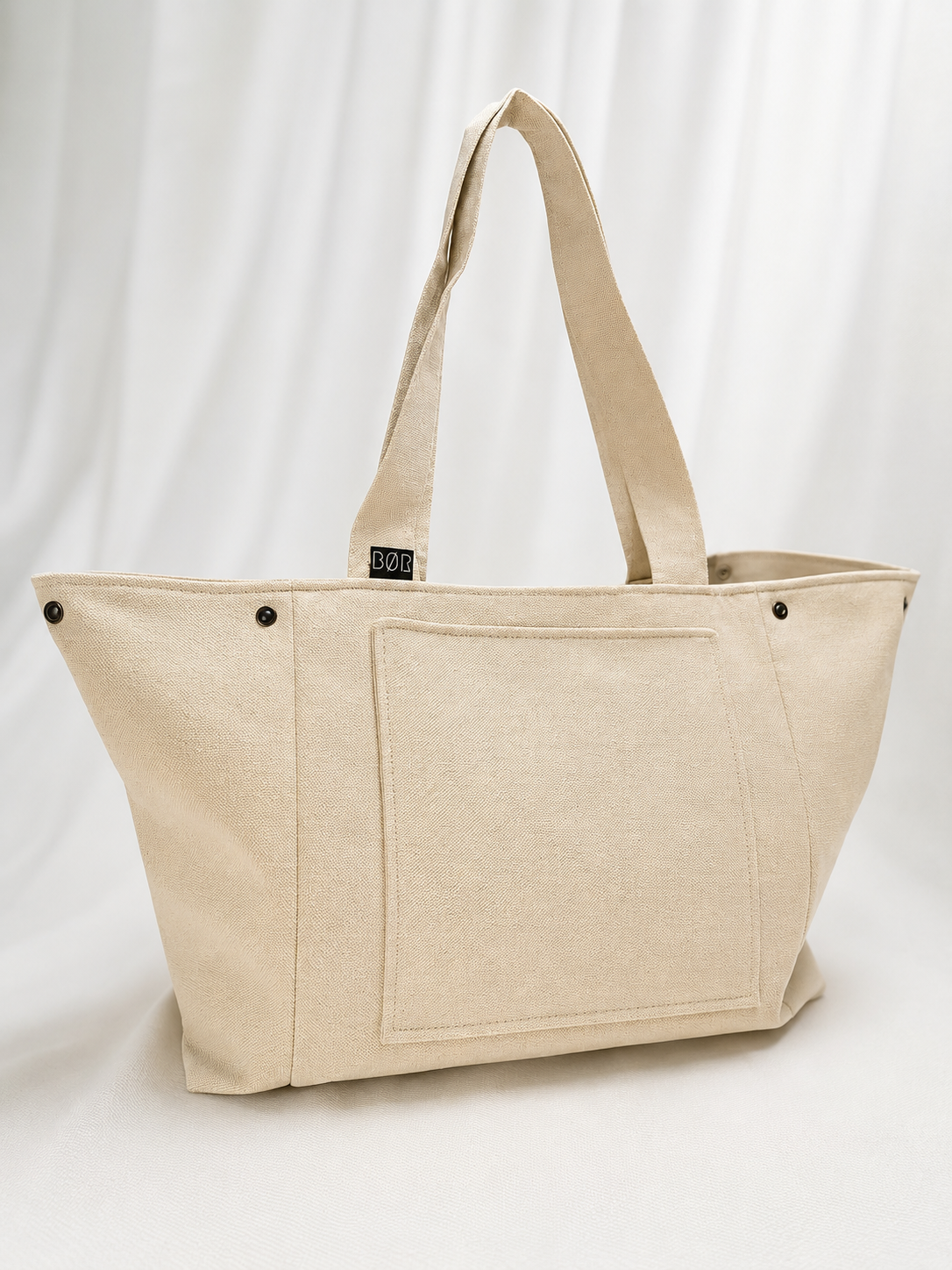 BØR Canvas Shopper Natur – Handgefertigte Alltagstasche aus robustem Canvas