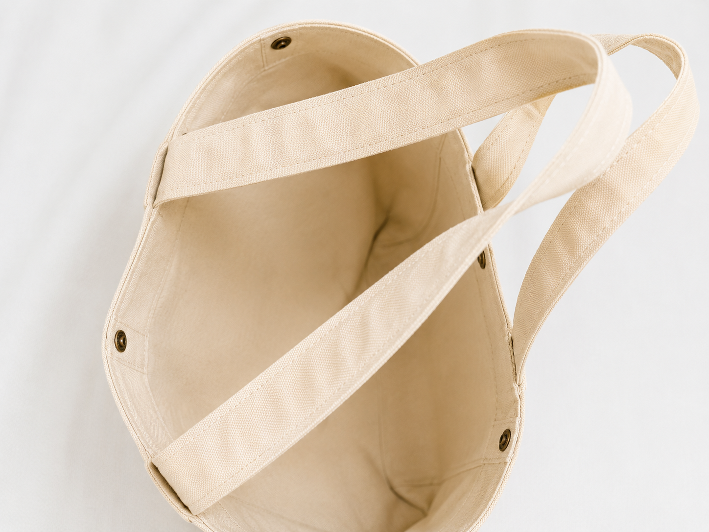 BØR Canvas Shopper Natur – Handgefertigte Alltagstasche aus robustem Canvas