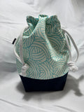 BØR Projekttasche mit Kordelzug – „Mint Yarn Bucket“ - Gr. M