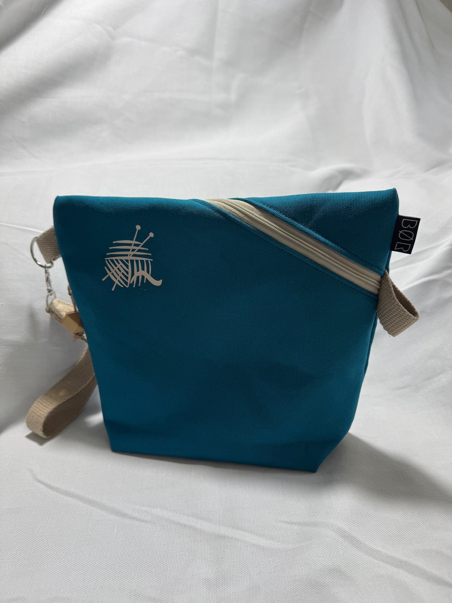 BØR Projekttasche mit Reißverschluss – „Ocean Knit“