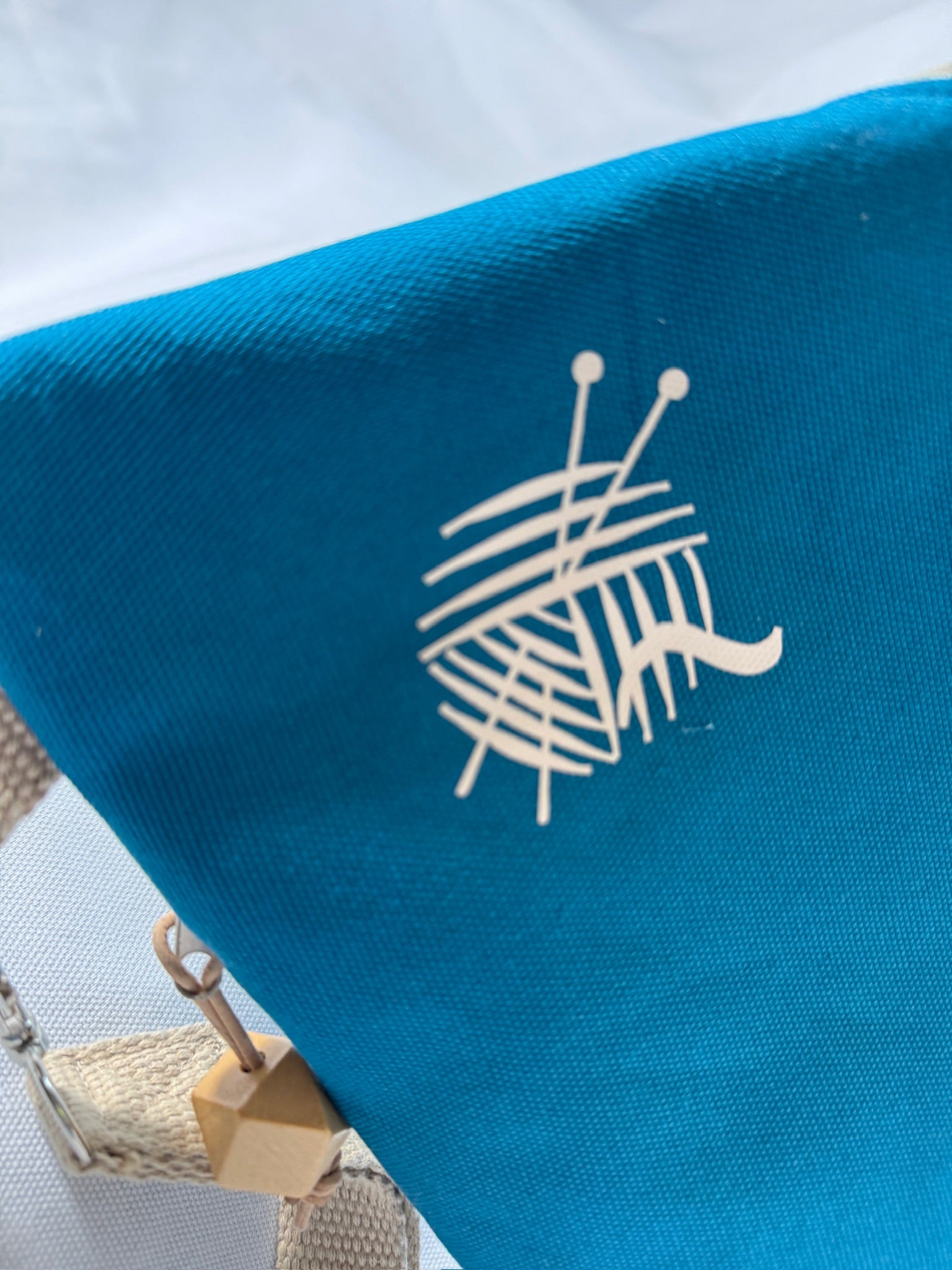 BØR Projekttasche mit Reißverschluss – „Ocean Knit“