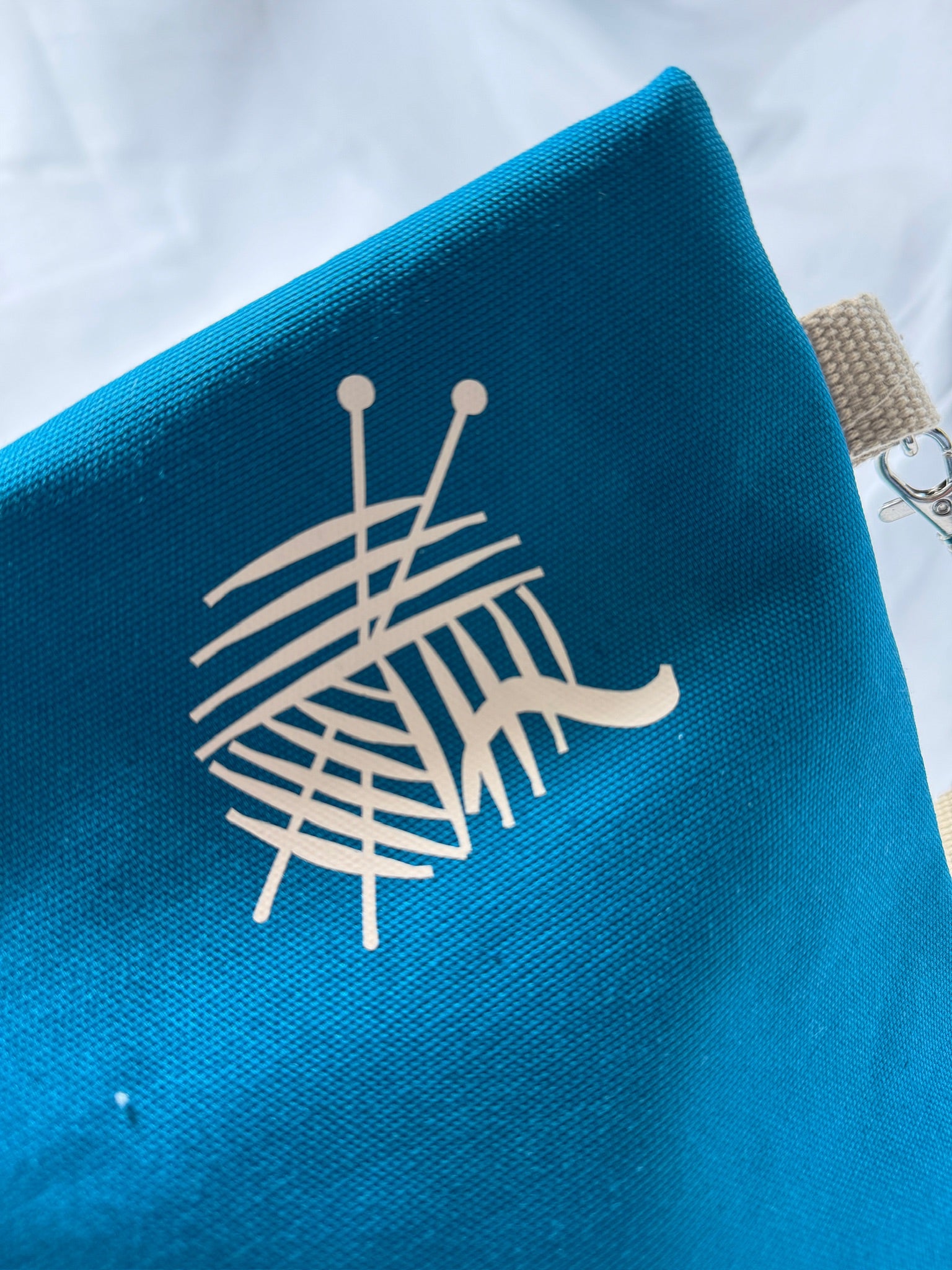 BØR Projekttasche mit Reißverschluss – „Ocean Knit“